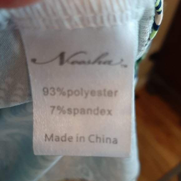 GUC Peacock print sleeveless dress size M/L - Picture 7 of 8